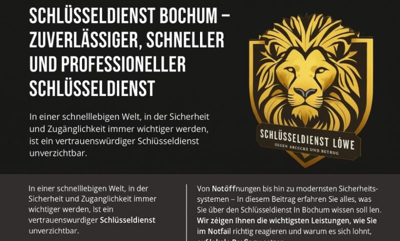 Schlüsseldienst Bochum